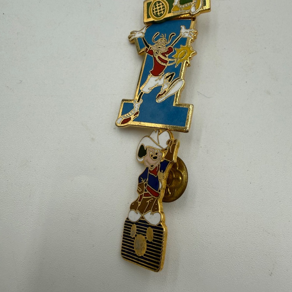 Vintage Walt Disney Productions Taiwan Cloisonné Sports Pin Lot of 8